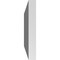 Ekena Millwork Vertical Surface Mount PVC Gable Vnt: Non-Functional, w/2"W x 1-1/2"H, Brickmould Frame, 36"W x 12"H GVPVE36X1202SN - alternate 3